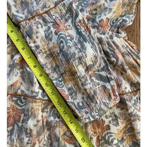 Shyanne Western Festival Tiered Mini Dress Medium Floral Boho Cowgirl India - Picture 10 of 10
